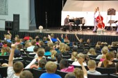 Ron Carter engages students at foothills.